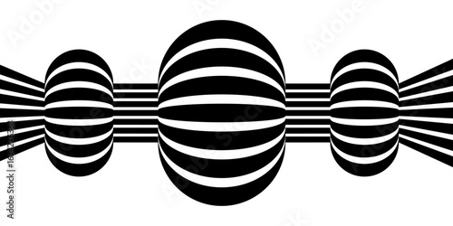 Abstract geometric lines. Perspective background  with 3D dimensional effect