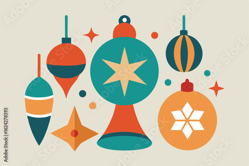 vintage christmas ornament designs featuring clas.eps