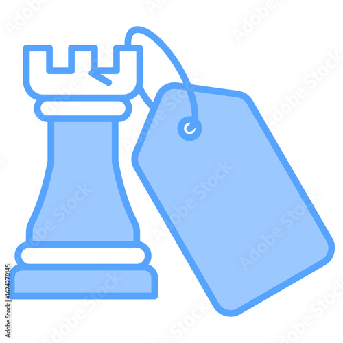 Pricing Strategy Blue Icon