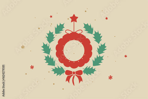 vintage christmas postcard wallpaper with distress (1).eps