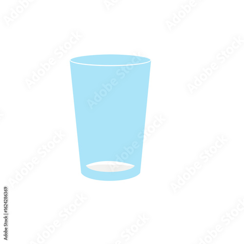 Milk in a glass vector illustration 