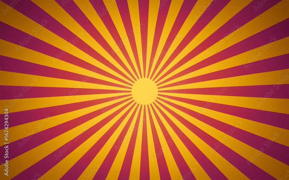 Obraz premium Retro sunburst pattern with vintage textured background