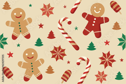 whimsical holiday wallpaper with gingerbread men   (1).eps