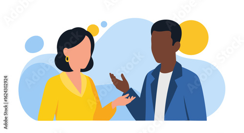 Diverse colleagues in discussion, ideal for website banners, presentations, or marketing materials.