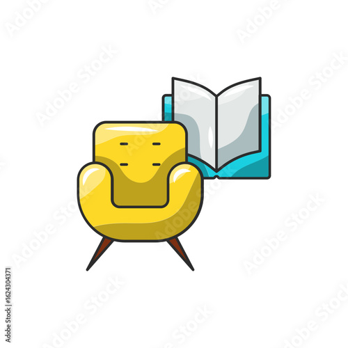 Leisure Time Icon, Restorative Relaxation Symbol.