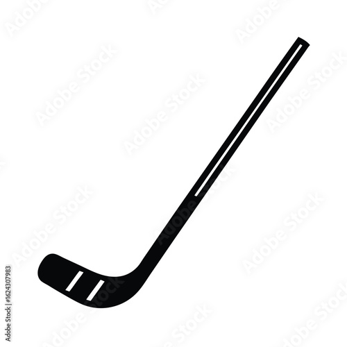 Hockey Stick Outline Vector Illustration