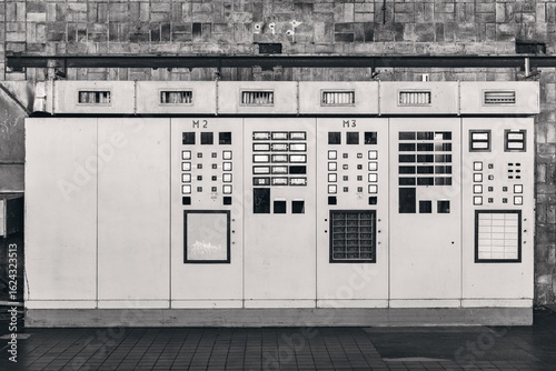 old control center in a disused industrial area