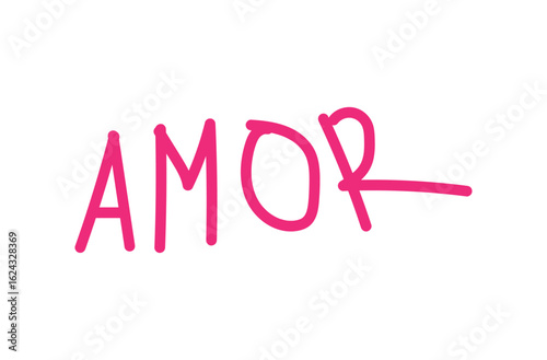Amor em vermelho: palavra editorial decorativa para temas de namorados, família e amigos
