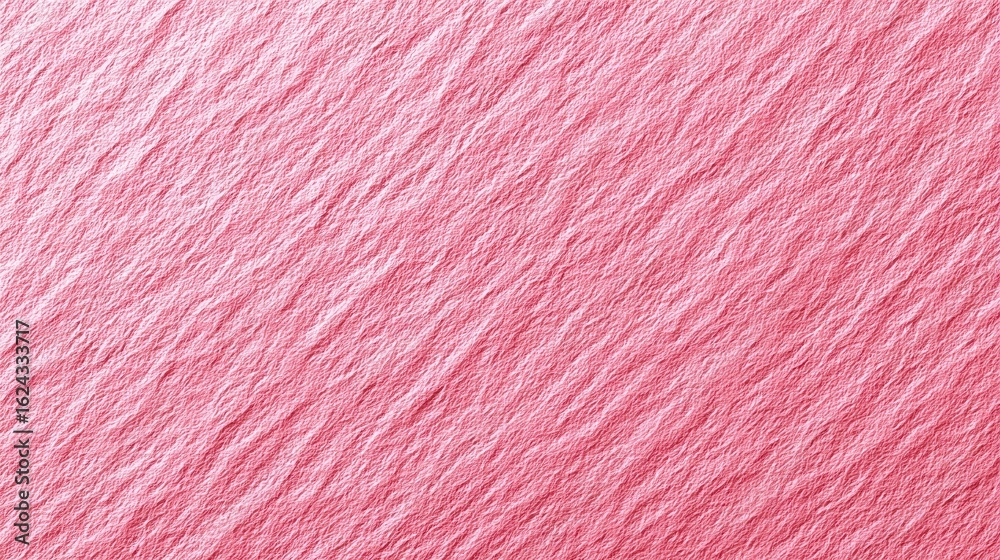 Fototapeta premium A textured pink surface with a wave-like pattern, creating a soft and subtle visual effect.