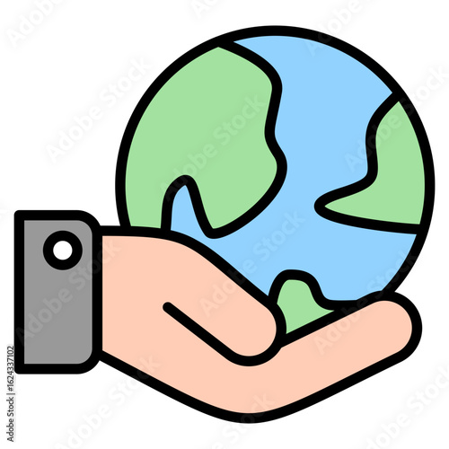 Environment lineal color icon