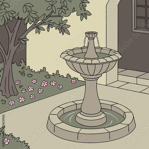 vector illustration of a candle holder