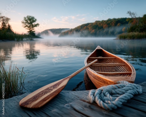 Fototapeta Naklejka Na Ścianę i Meble -  Calm morning on a lake