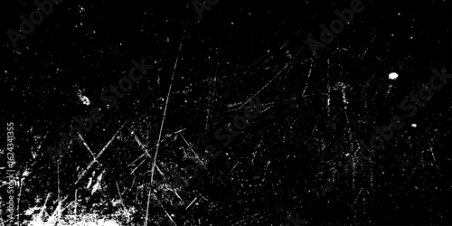 Black, white grunge dust wall of cracked and scratch concrete texture background. distress overly texture. vector transparent background of crack, lines. pattern of crack, scratch rusty wall texture.