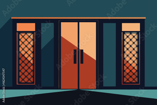 decorative screens and sliding doors in architectu.eps