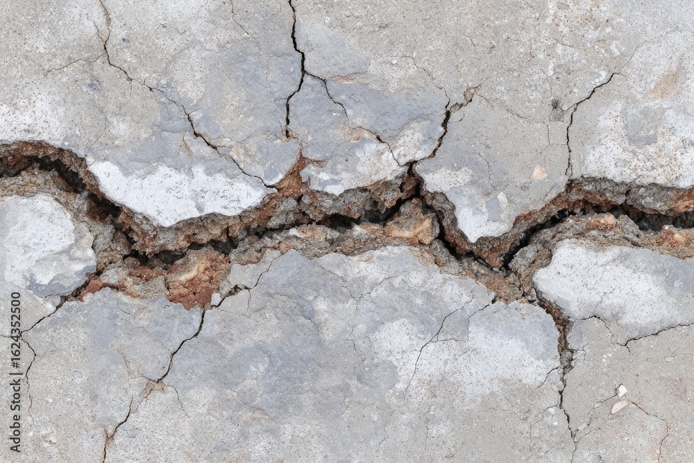 Fototapeta premium Cracked concrete surface