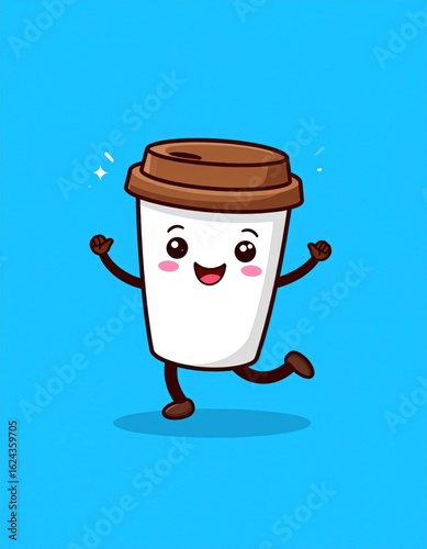 Cute coffee cup character (1)