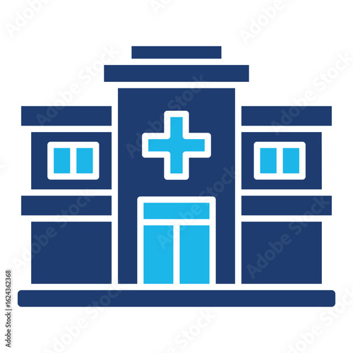 Clinic Icon Set With Multiple Styles. Vector Illustration