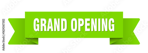 grand opening ribbon isolated on transparent background. grand opening ribbon