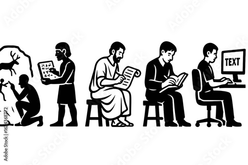 The Evolution of Writing from Cave Painting to Modern Computer