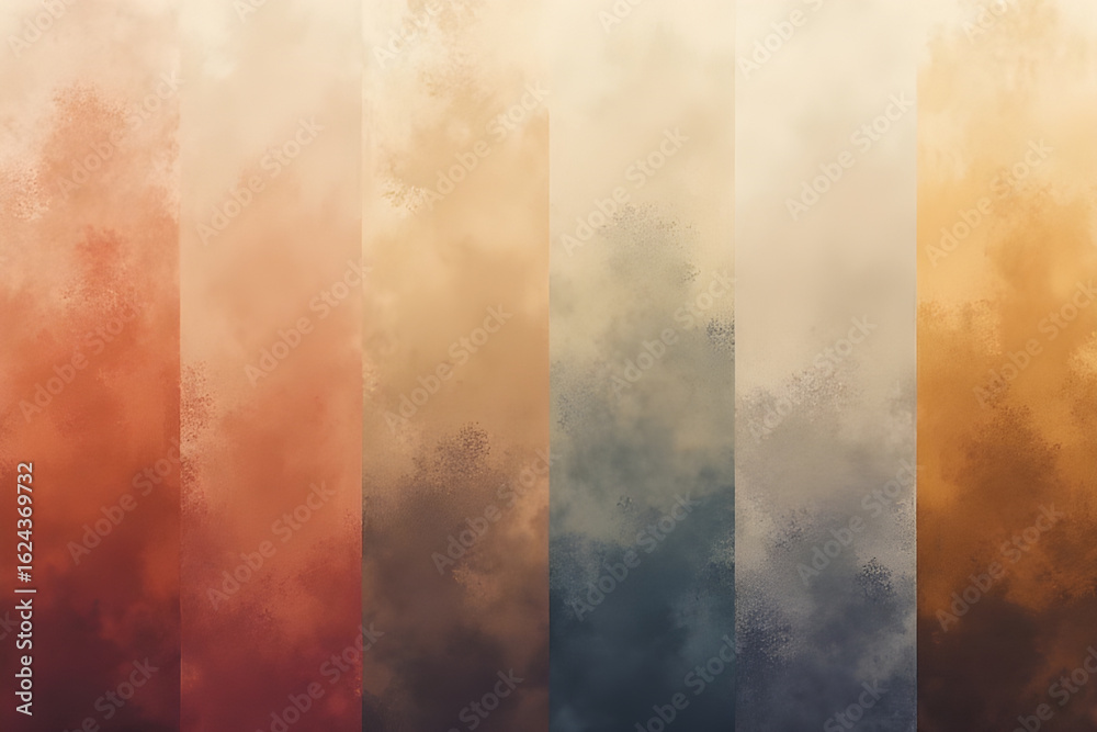 Obraz premium Warm and cool colors creating a textured gradient background