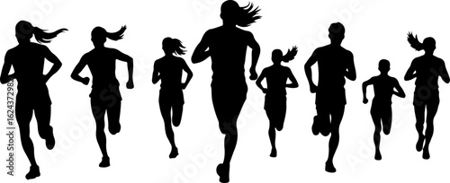 Dinosaur Silhouettes in Various Prehistoric Poses