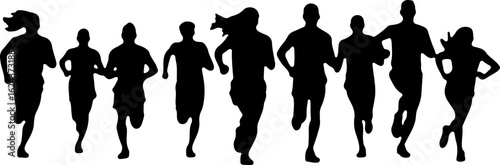Dinosaur Silhouettes in Various Prehistoric Poses