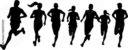 Dinosaur Silhouettes in Various Prehistoric Poses