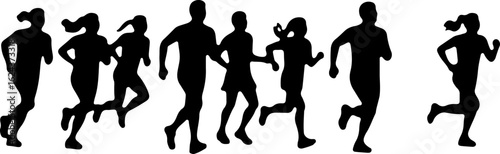 Dinosaur Silhouettes in Various Prehistoric Poses