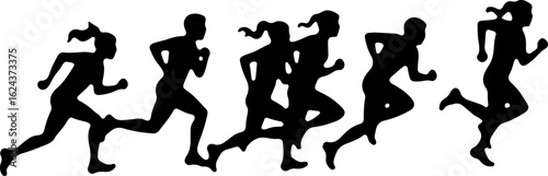 Dinosaur Silhouettes in Various Prehistoric Poses