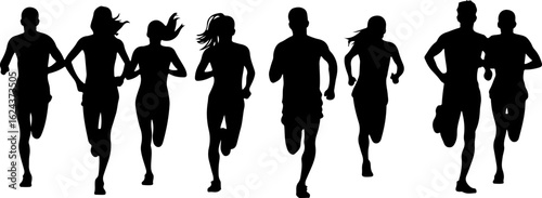Dinosaur Silhouettes in Various Prehistoric Poses