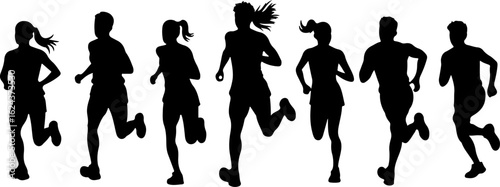 Dinosaur Silhouettes in Various Prehistoric Poses