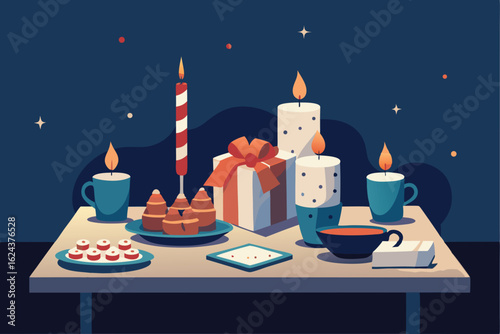 illustrated christmas party favor table with cand (1).eps