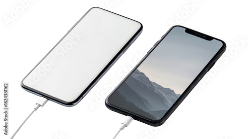 Smartphone charging on transparent