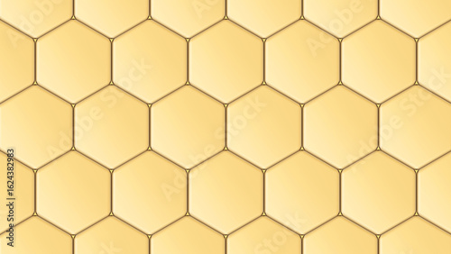 Orange hexagons geometric b...