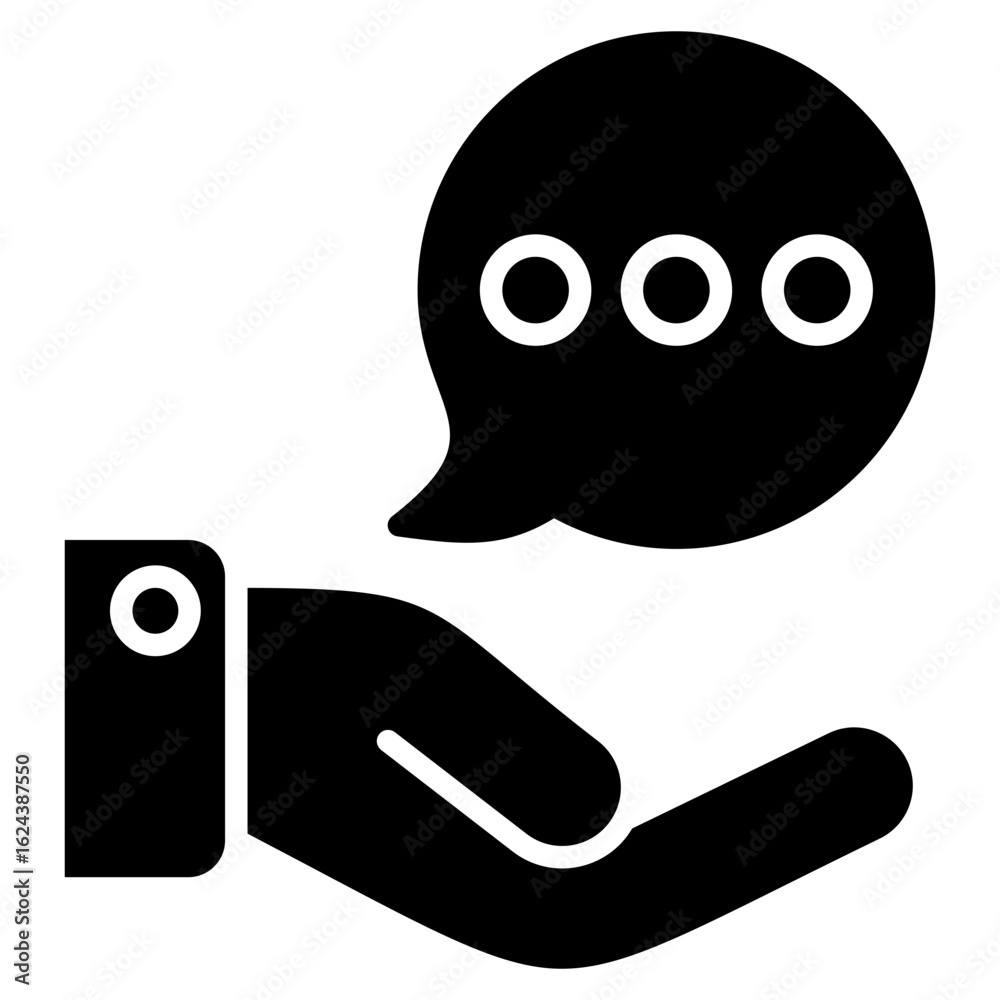 Obraz premium Advice glyph icon