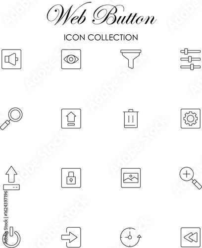 Web Button Icons Collection