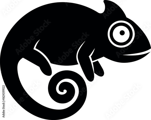 chameleon eyes rotating independently as two ovals