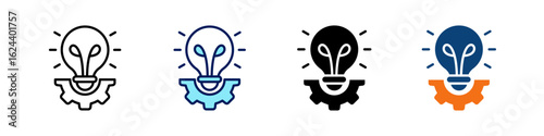 Innovation All In One Icon Multi Styles Vector Set