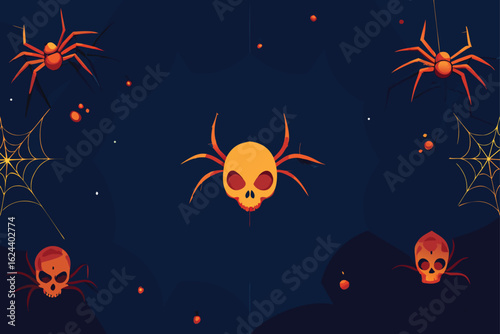 seamless spider web pattern with hidden skulls and (1).eps
