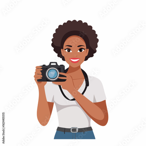 photographer pose with camera