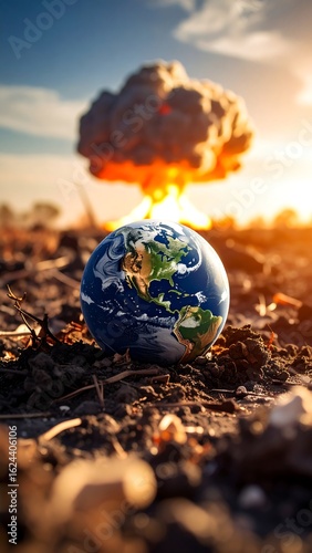 Earth in devastation