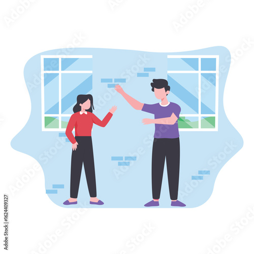 Highfive Vector illustration which can easily modify or edit