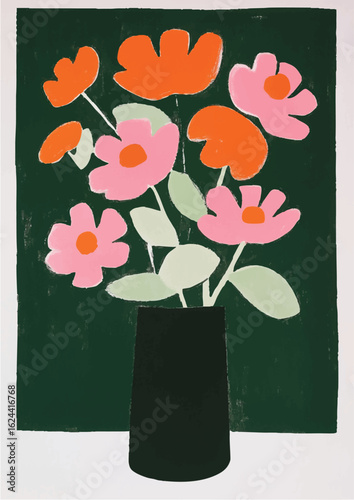 Gift card set, frame layout, vintage flowers painting, pretty floral design with panels and borders, soft colors, delicate feminine