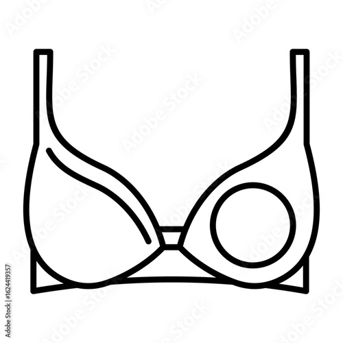 Breastfeeding Bra Outline Icon