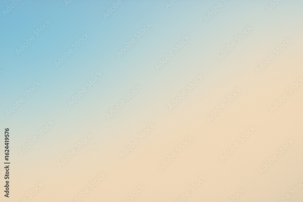 Fototapeta premium Soft gradient blending sky blue and sand beige tones