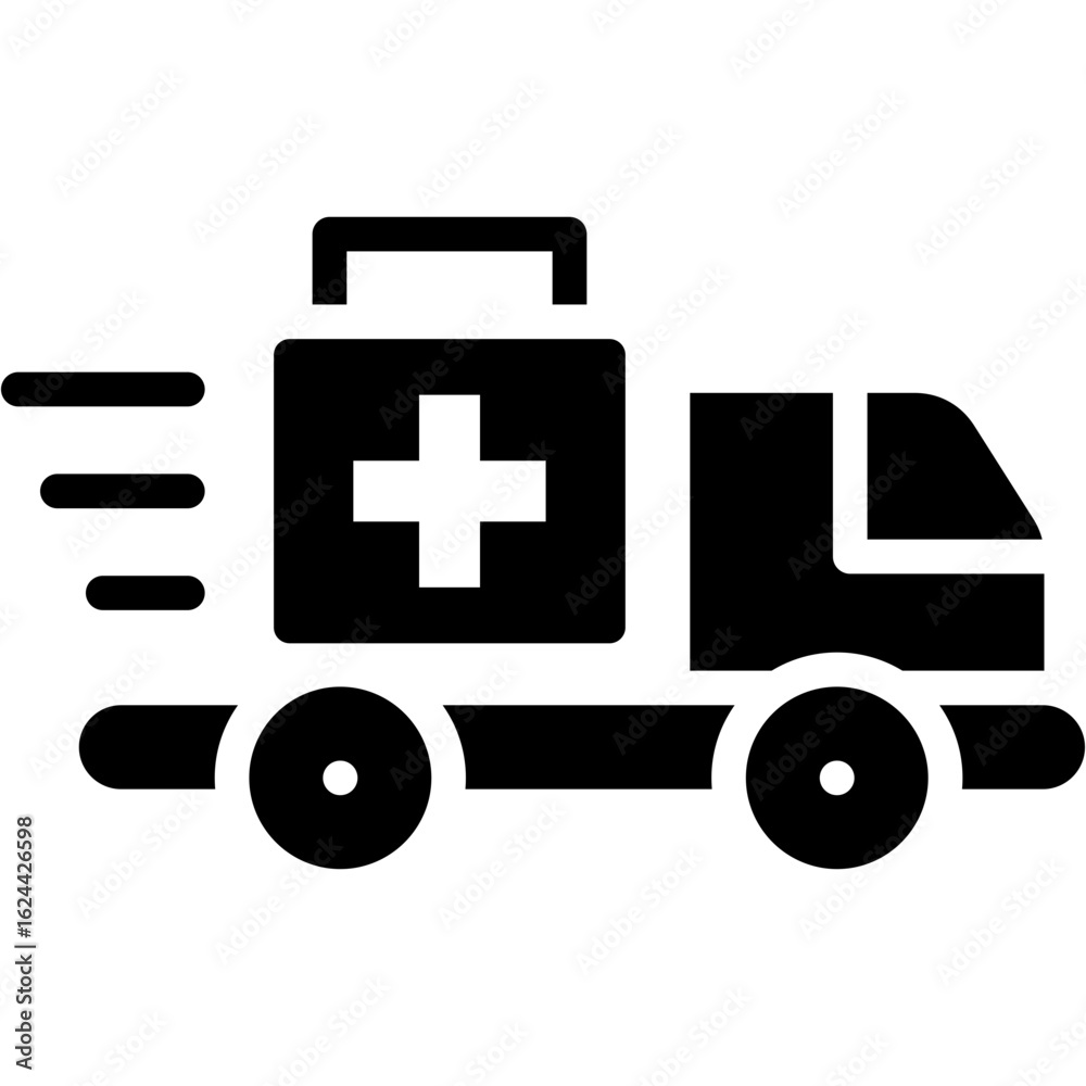 Fototapeta premium Medical Delivery Icon