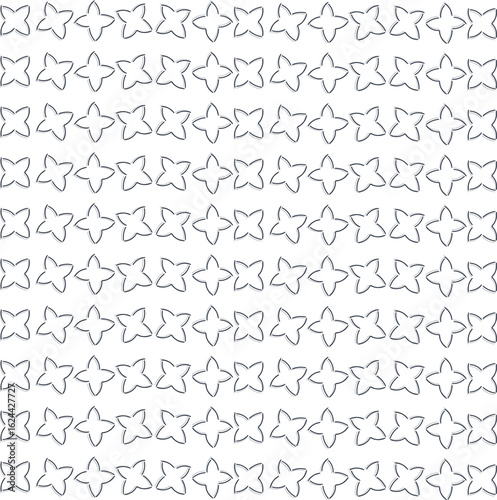 Drawn cartoonish chubby stars or starfish.