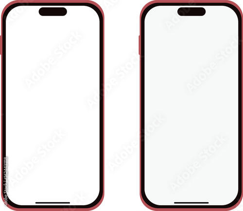 赤いスマートフォン