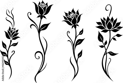Polynesian Tribal Tattoo Pattern Set" vector bundle