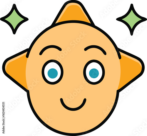twinkle face icon
